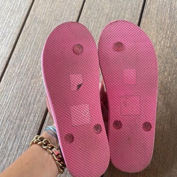 Crew cuts ice cream flip flops size girl 5/ women’s 7 - Picture 3 of 3